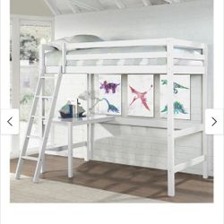 Twin Loft Bed W/desk