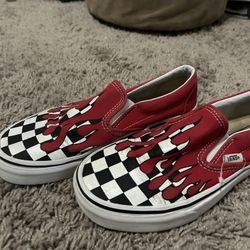 Checkered Slip On Vans 
