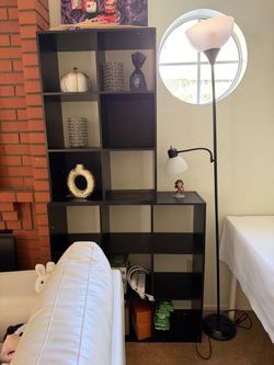 Black Cube Bookshelf Shelving Unit