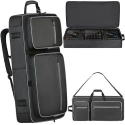 DJ Controller Bag Compatible with DDJ 800 / FLX6 / SX SX2 SX3 / MC7000 / Rane One / Mixon 8 Pro, DJ Controller Soft Case with Multi-pocket, DJ Case DJ