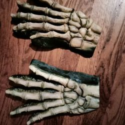 Skeleton Hands. Halloween Costume 