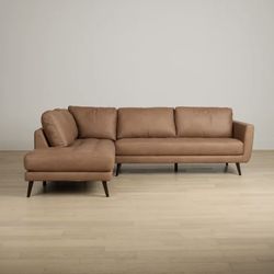 Cognac brown Sectional 