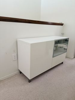 Ikea Glossy Besta with Glass door and one drawer