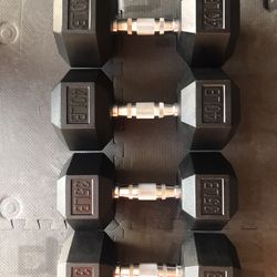 New Rubber Coated Hex Dumbbells 💪 (2x35Lbs, 2x40Lbs) for $115 Firm