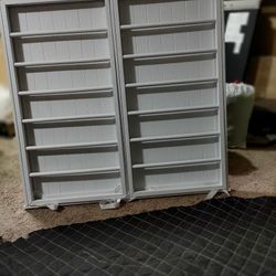 White Wood Collapsible Laundry Wall Rack