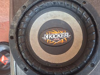 ONE SPEAKER UNA BOSINA KICKER DOBLE BOBINA 8 INCHES GOOD CONDICIÓN ABLO ESPAÑOL