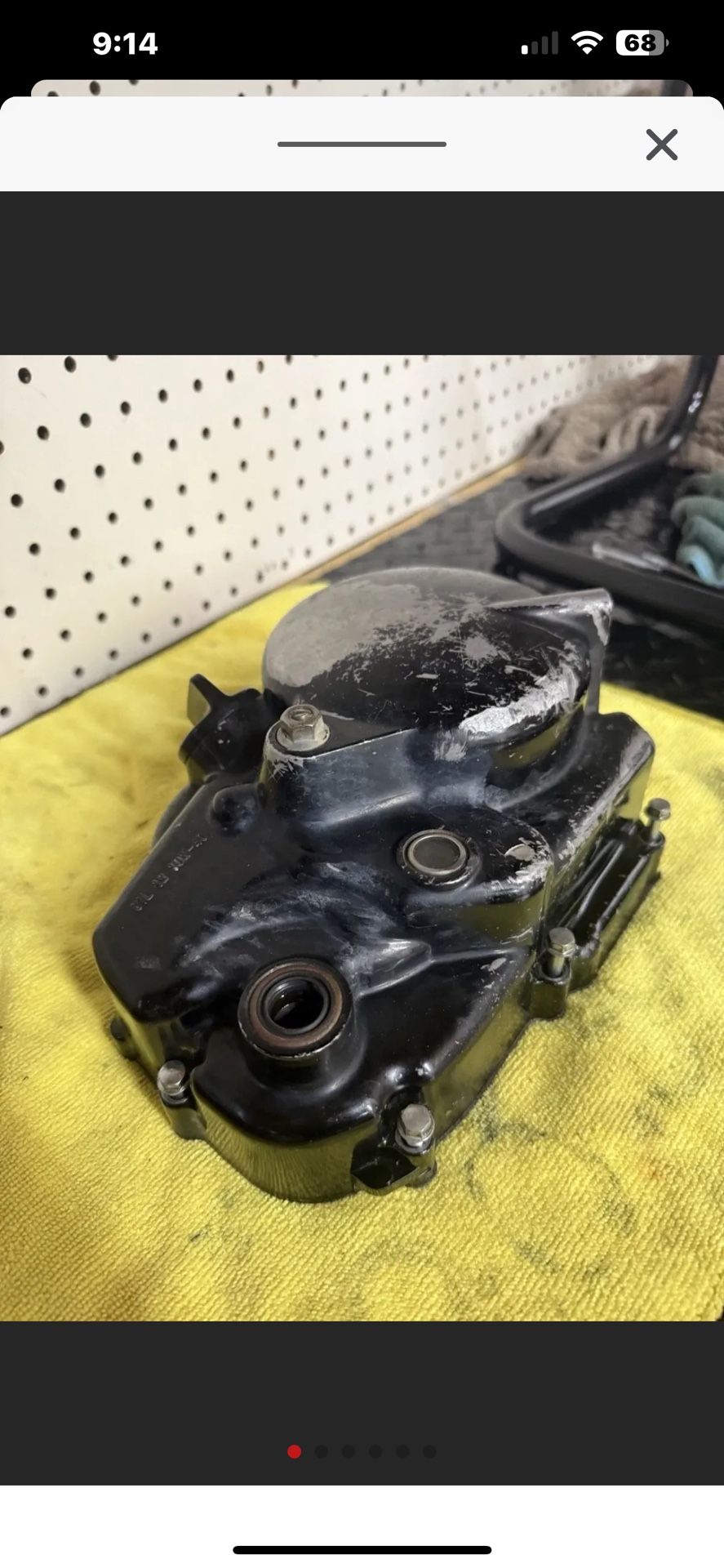 OEM 06 KLX 110 Right Side Engine Crankcase Clutch Cover