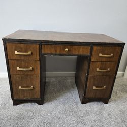 Antique 7 Drawer Desk