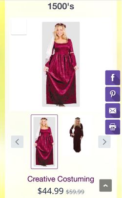 Medieval Princess Costume / Lady Gwenhyfar / Renaissance / circa 1500's