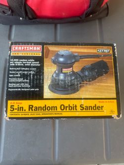 Craftsman Professional 5” Random Orbit Sander 927707 w/ Box & Accessories