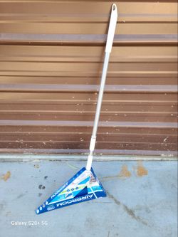 12" Plastic Multi-surface Angle With Dustpan Upright Broom