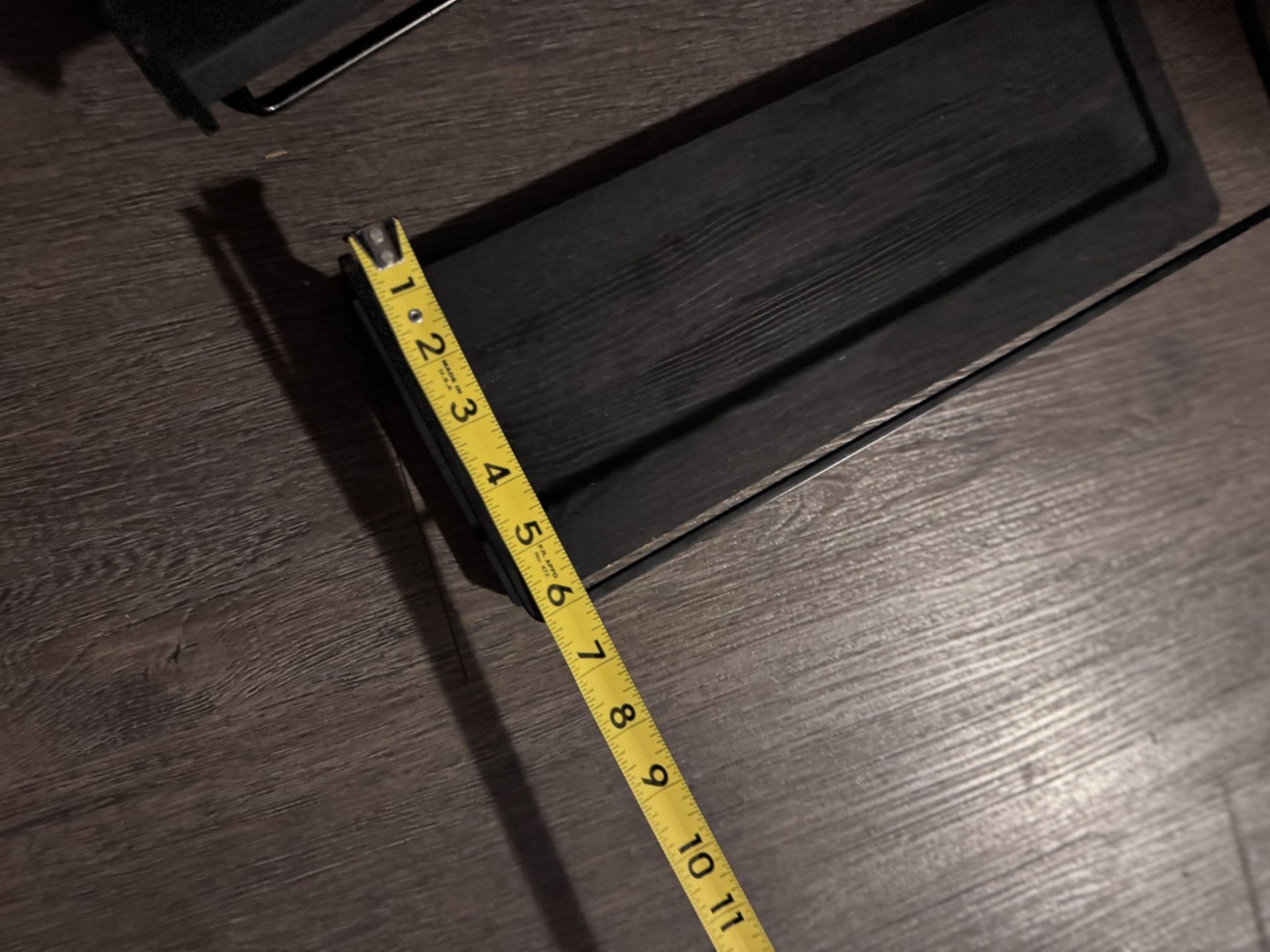 Modern Black Floating Shelf