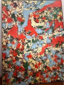 Inspired Andrew Pollock Style Painting