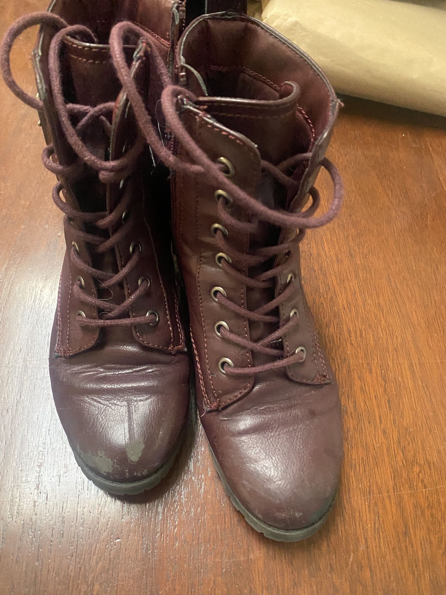 Kids 5 Boots Faux Leather
