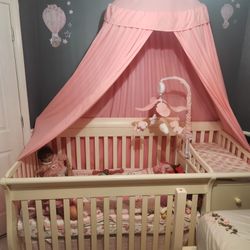 Crib and Mattress (toys not Included) 