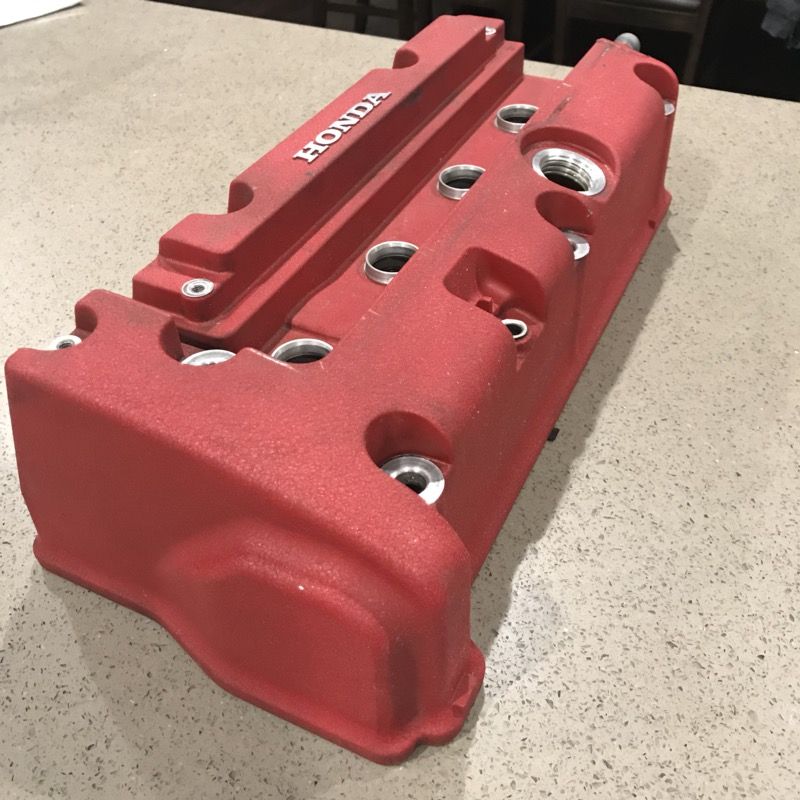 JDM REAL TYPE R VALVE COVER FOR K20K24 WITH MUGEN STYLE SPARK PLUG COVER AND MUGEN STYLE OIL