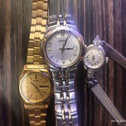 3 Women's Watches (Together Or Individual)