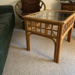 Rattan End Table