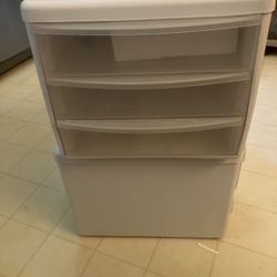 Plastic Storage Drawer Unit