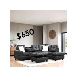 Sectional With Ottoman