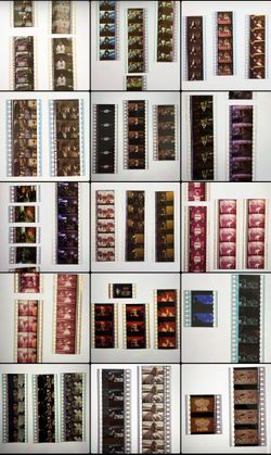 Authentic 35mm Movie Film Strips and Cells Lot (72pcs)