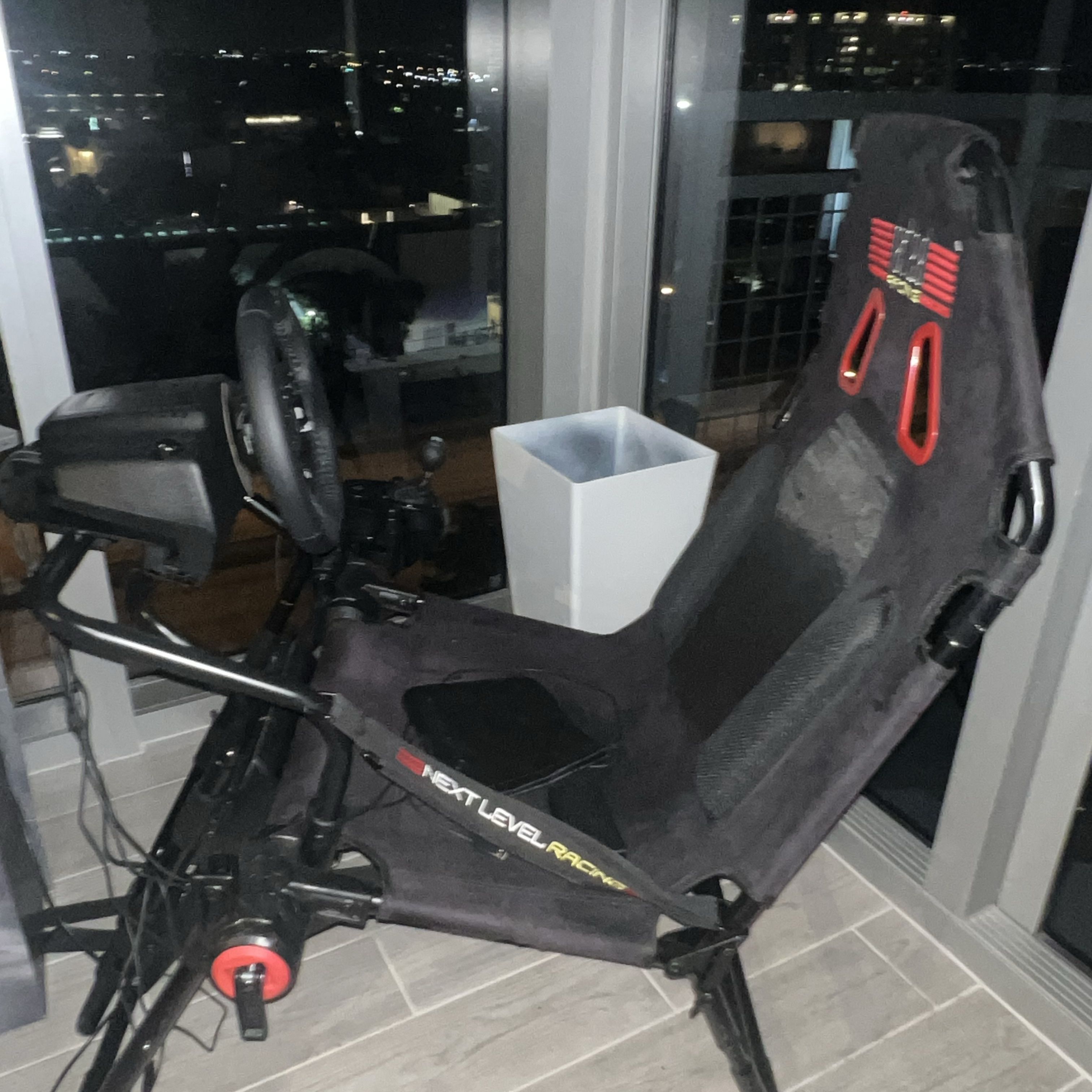 Logitech G920 with chair pedals and shifter