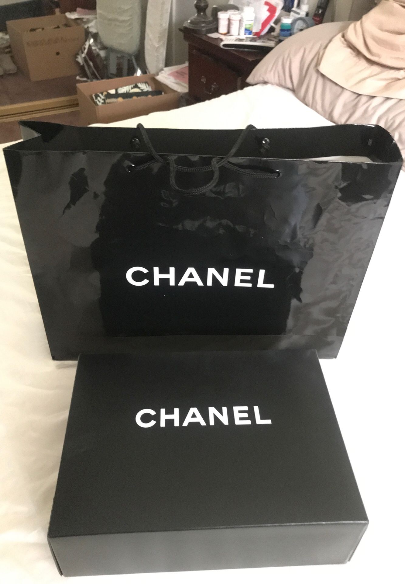 Chanel box and bag