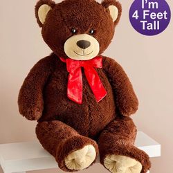 4FT Stuffed Bear