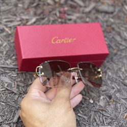 Cartier Glasses- Brown Gold 