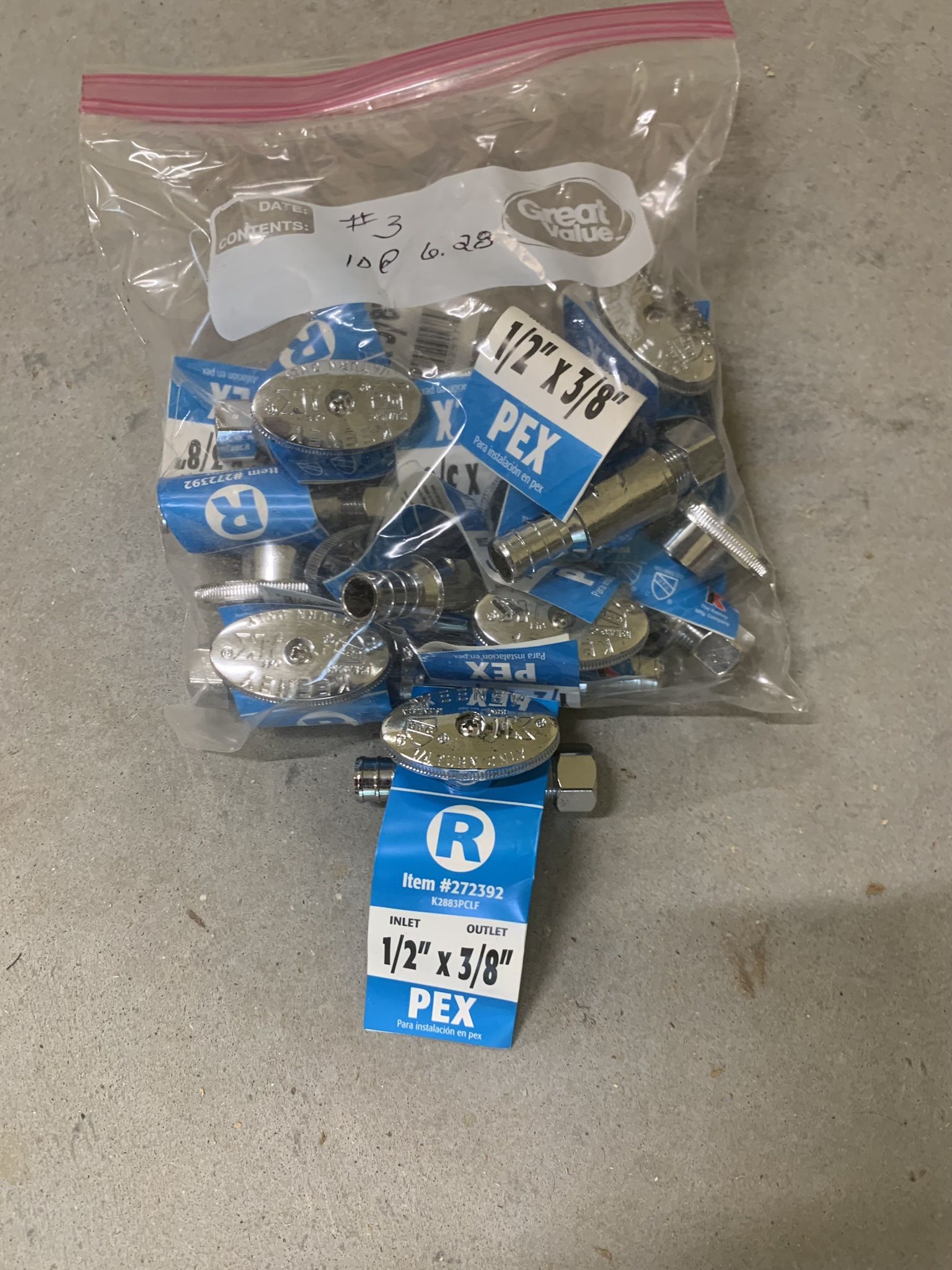 Assorted Leftover Pluming Fittings