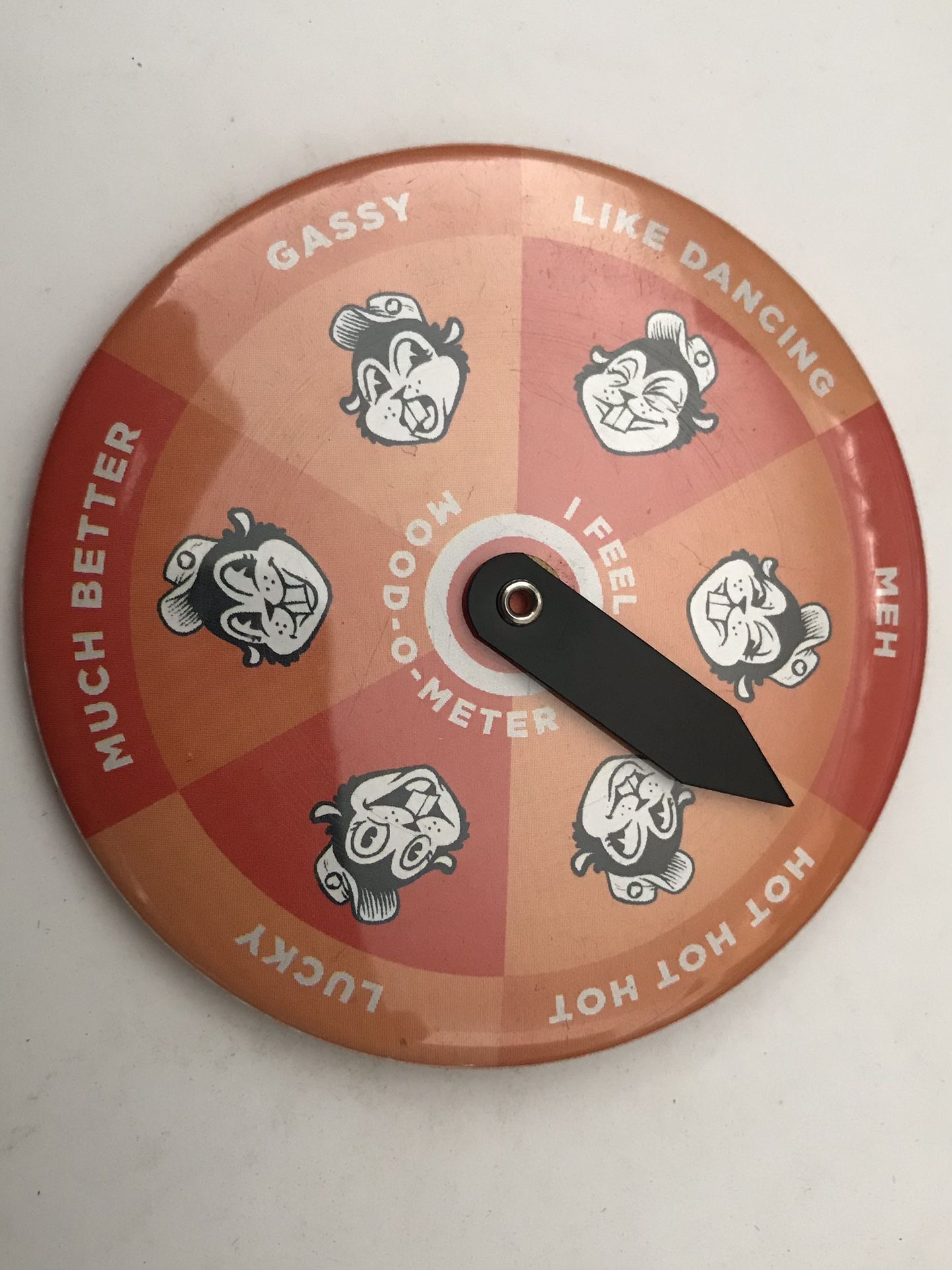 I FEEL MOOD-O-METER Button Pin