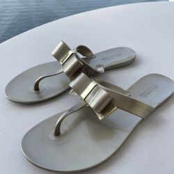 Michael Kors/ Flat Sandals/ Gold/ 8,5