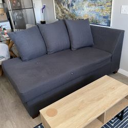 2-Piece Gray Sectional Couch