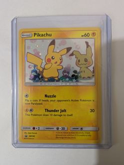 Pikachu SM162 Holo Promo NM Mimikyu pokemon card