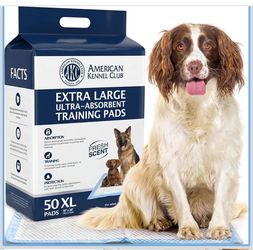 AKC Extra Large Ultra-Absorbent Dog Training Pads 50-Pack