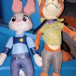 Disney Judy Hopps And Nick Wilde Plush 