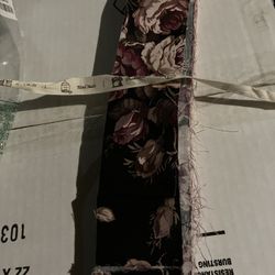 floral fabric strips