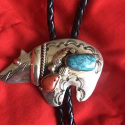Vintage Turquoise Bo Lo Tie 