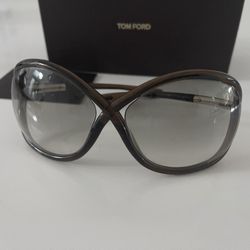 TOM FORD Whitney Cross-Bridge Sunglasses, Brown