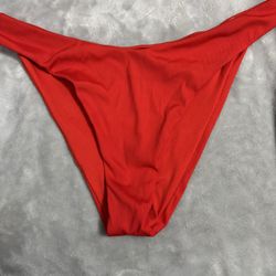 Victorias Secret Red High Waisted Bikini Bottoms 