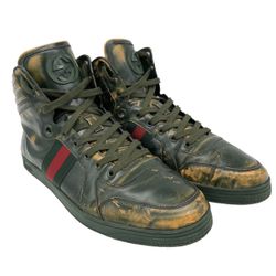 Gucci Coda Signature LTD EDITION High 'Burnish Green Yellow  US Size 10.5 RARE