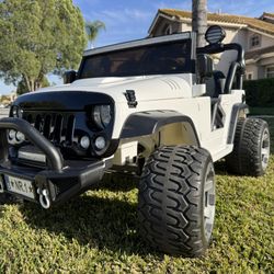 TRAIL EXPLORER 12V KIDS RIDE-ON CAR TRUCK WITH R/C PARENTAL REMOTE | WHITE