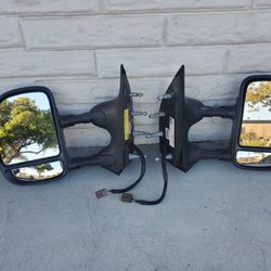 '92-'14 Ford Van Econoline E150 E250 E-350 E Series Power Towing Mirrors , Super Duty  Style