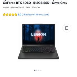 Lenovo Legion 5 Pro (Description In Picture)