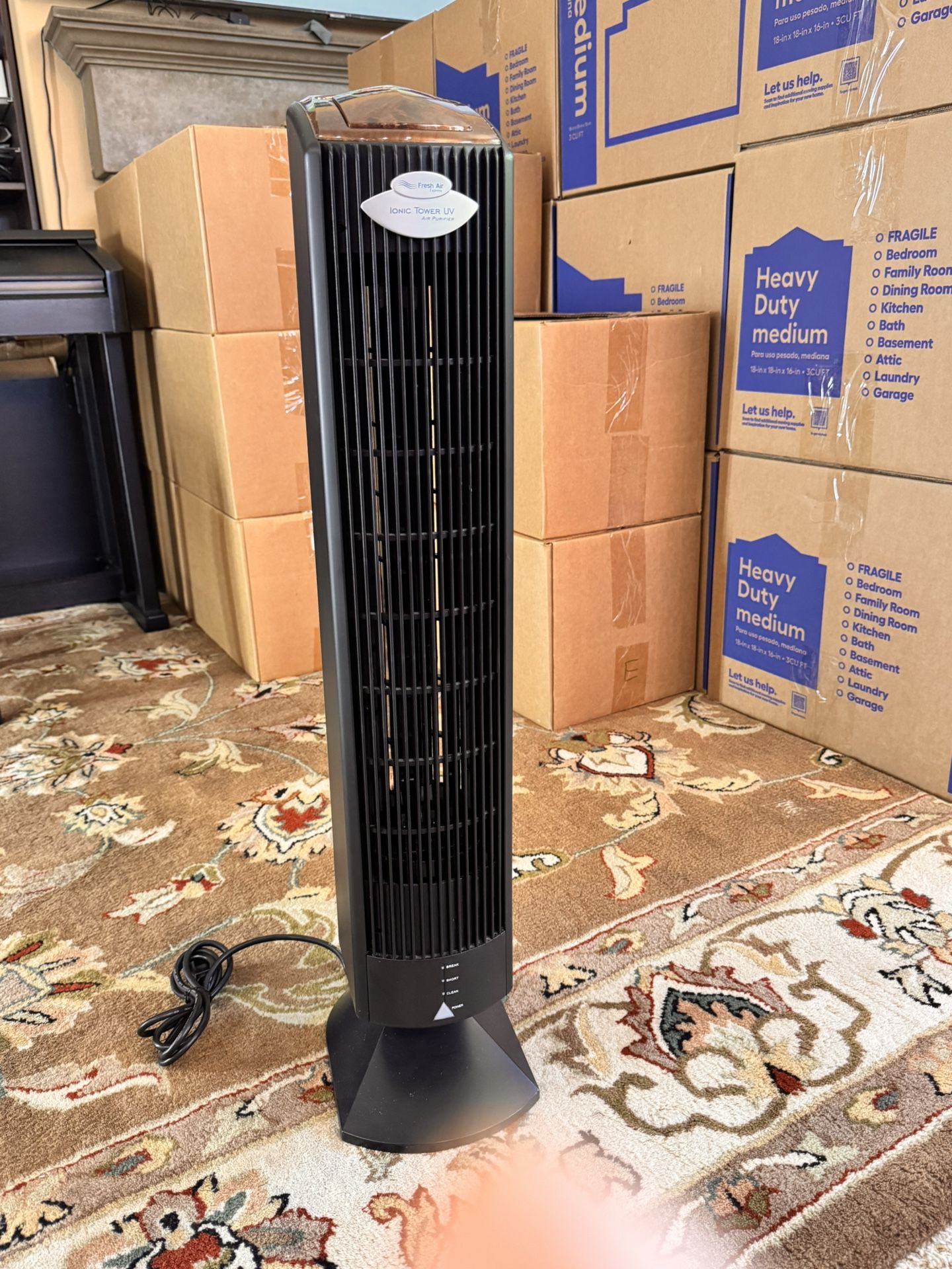 Ionic Tower UV Air Purifier Fresh Air Express Ionizer - Excellent Working Condition