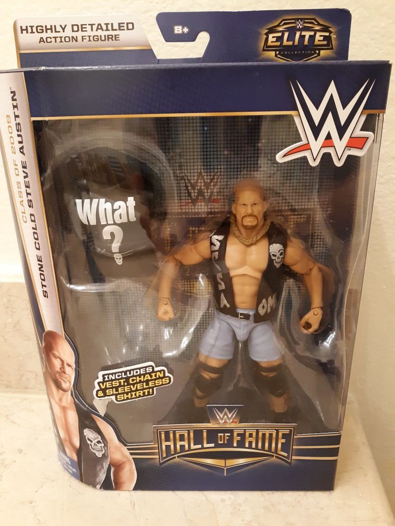 WWE Wrestling Elite Collection Hall of Fame Stone Cold Steve Austin Exclusive Action Figure