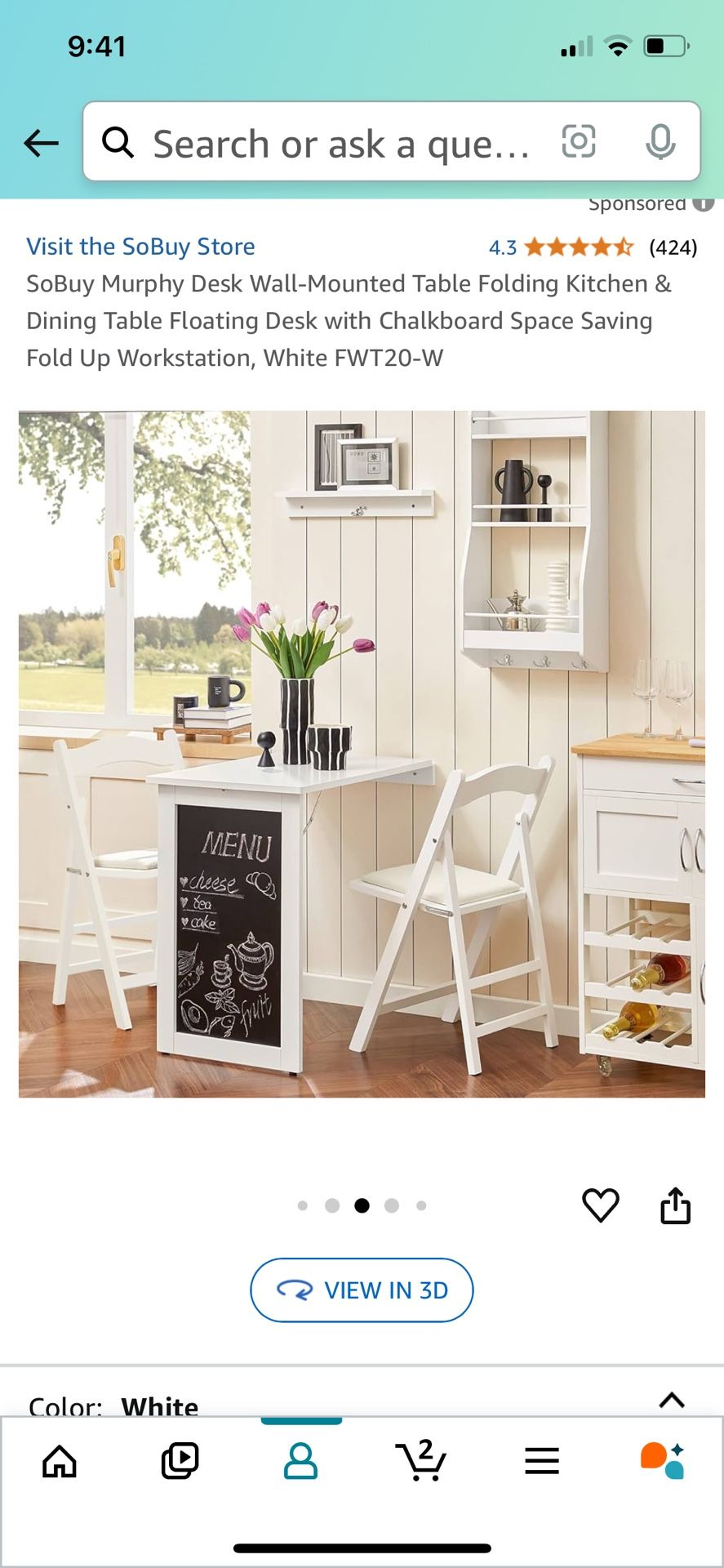 Children’s Desk (fold up Wall Mounted )