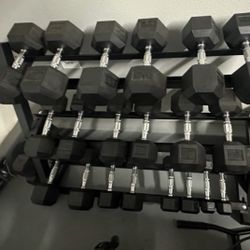 Dumbbell Set With rack