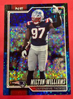 2026 Topps Milton Williams #142 Black & Blue Walmart /10 Patriots 05/10