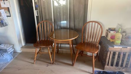 Small table and two  chairs